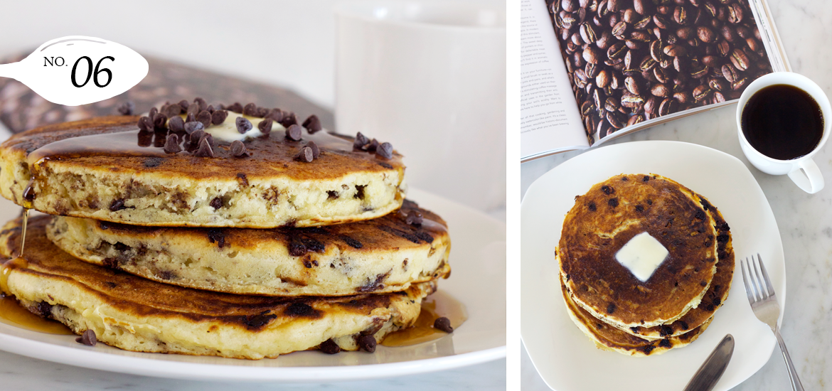 Fluffy Chocolate Chip Buttermilk Pancakes Recipe