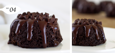 Triple Chocolate Mini Bundt Cakes